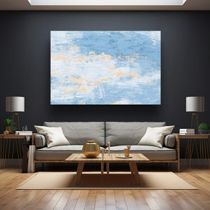 Blue Modern Abstract Art | MusaArtGallery™ 