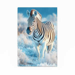 Blue Nature Zebra Wall Art