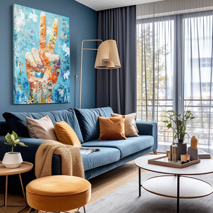Blue Peace Art