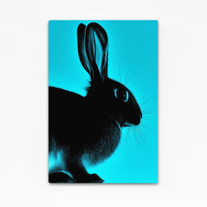 Blue Rabbit Wall Art