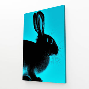 Blue Rabbit Wall Art