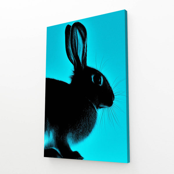 Blue Rabbit Wall Art