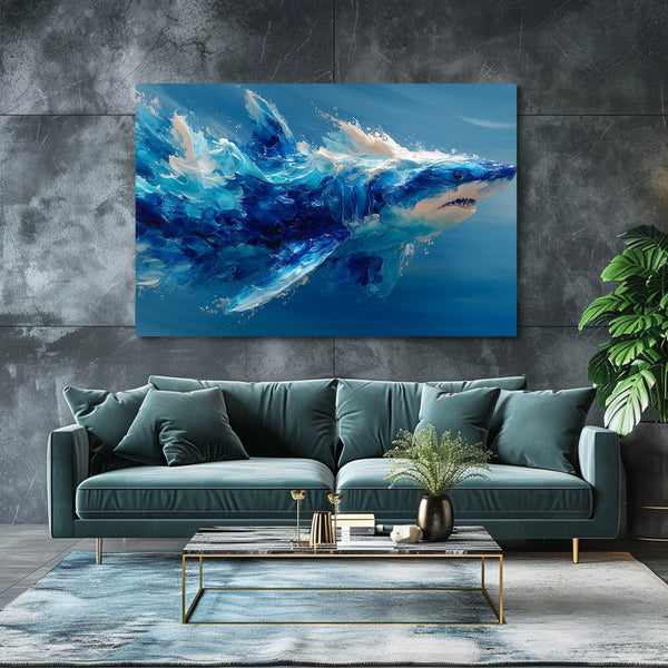 Blue Shark Art