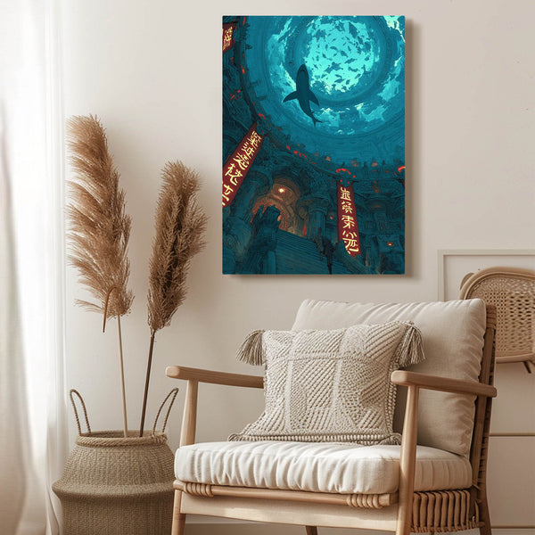 Blue Shark Canvas