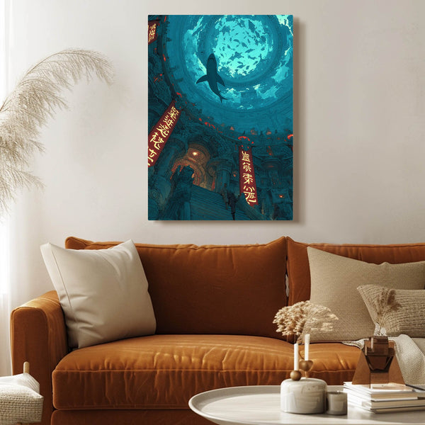 Blue Shark Canvas