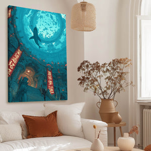 Blue Shark Canvas