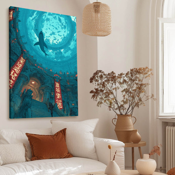 Blue Shark Canvas