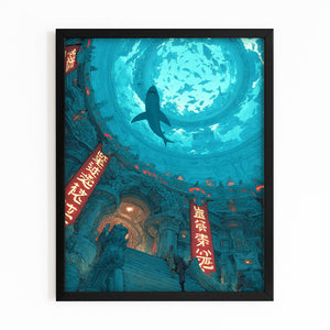 Blue Shark Canvas