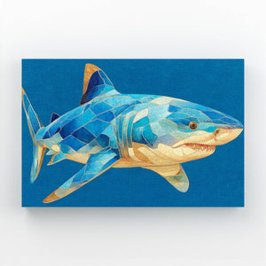 Blue Shark Wall Art