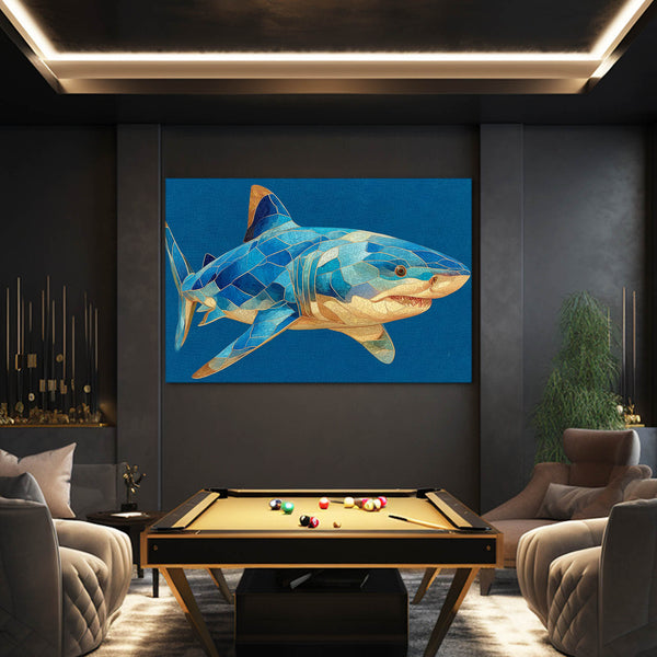 Blue Shark Wall Art