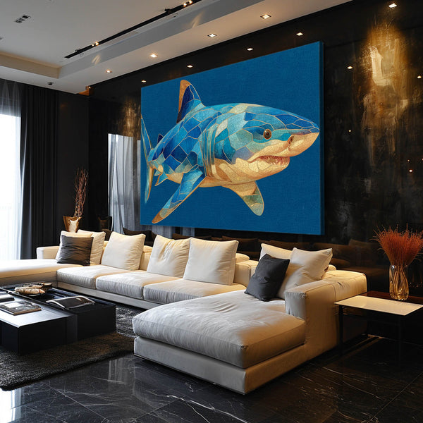 Blue Shark Wall Art