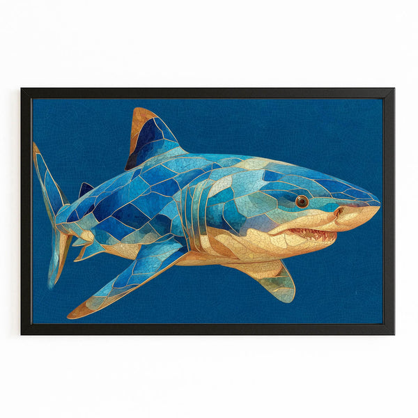Blue Shark Wall Art