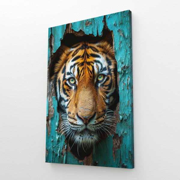 Blue Tiger Face Art | MusaArtGallery™