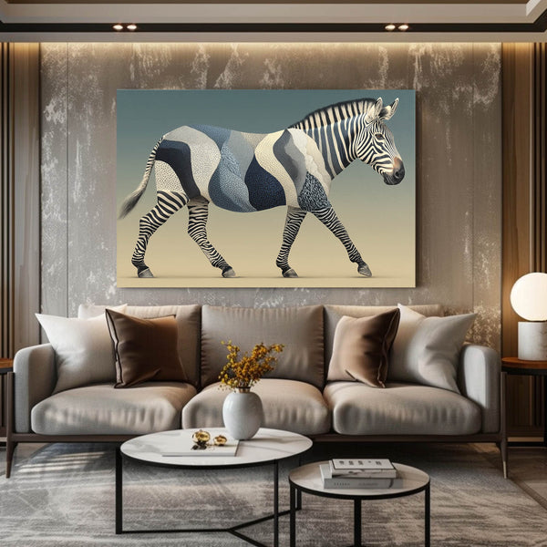 Blue Zebra Art