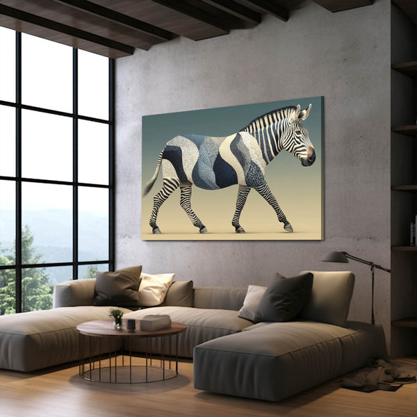 Blue Zebra Art