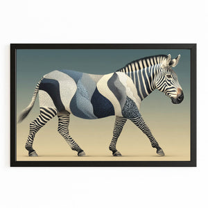 Blue Zebra Art