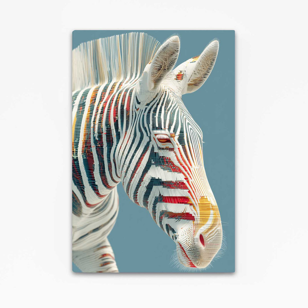 Blue Zebra Wall Decor