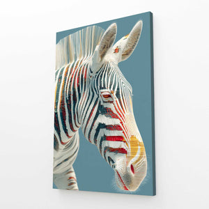 Blue Zebra Wall Decor