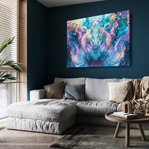 Bluish Trippy Art | MusaArtGallery™