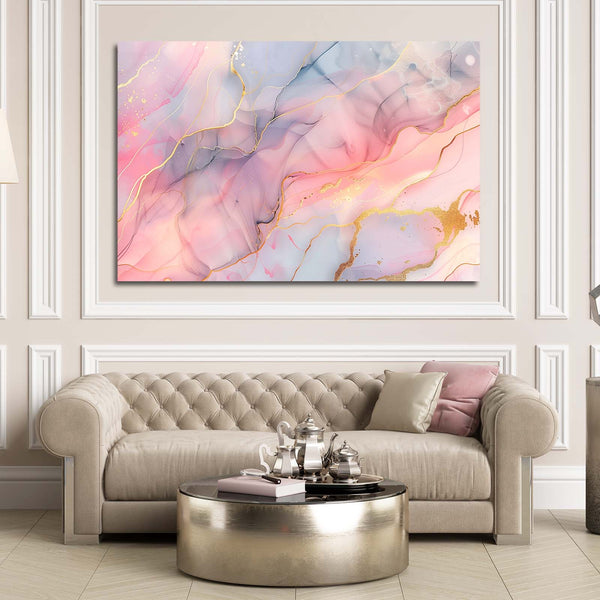 Blush Mist Abstract Art | MusaArtGallery™