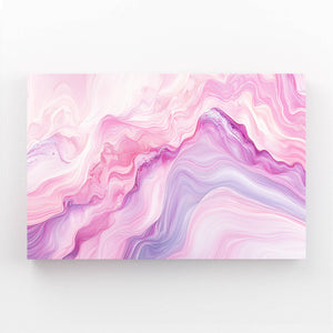 Blushing Peaks Pink Abstract Art | MusaArtGallery™