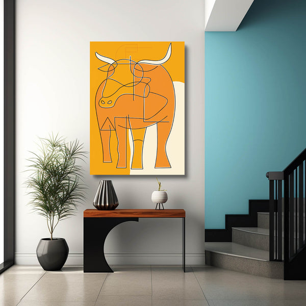 Boho Buffalo Wall Art   | MusaArtGallery™