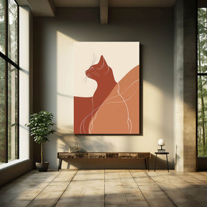 Boho Cat Wall Art   | MusaArtGallery™