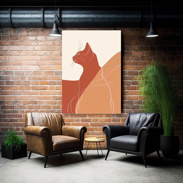 Boho Cat Wall Art   | MusaArtGallery™