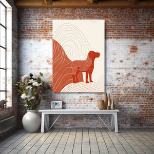 Boho Dog Wall Art  | MusaArtGallery™