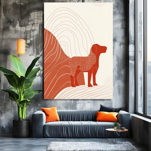 Boho Dog Wall Art  | MusaArtGallery™