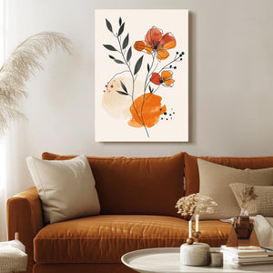 Boho Flower Art Canvas | MusaArtGallery™