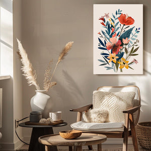 Boho Flowers Wall Art | MusaArtGallery™