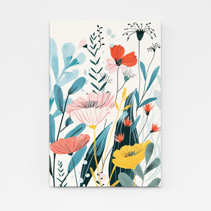 Boho Flowers Wall Decor Art | MusaArtGallery™