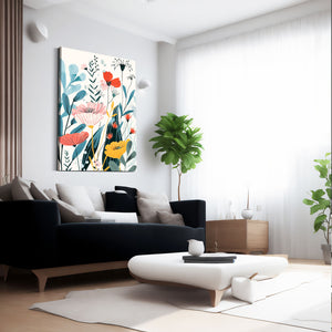 Boho Flowers Wall Decor Art | MusaArtGallery™