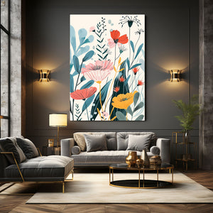 Boho Flowers Wall Decor Art | MusaArtGallery™