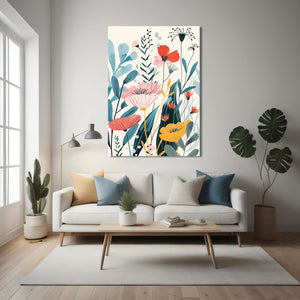 Boho Flowers Wall Decor Art | MusaArtGallery™