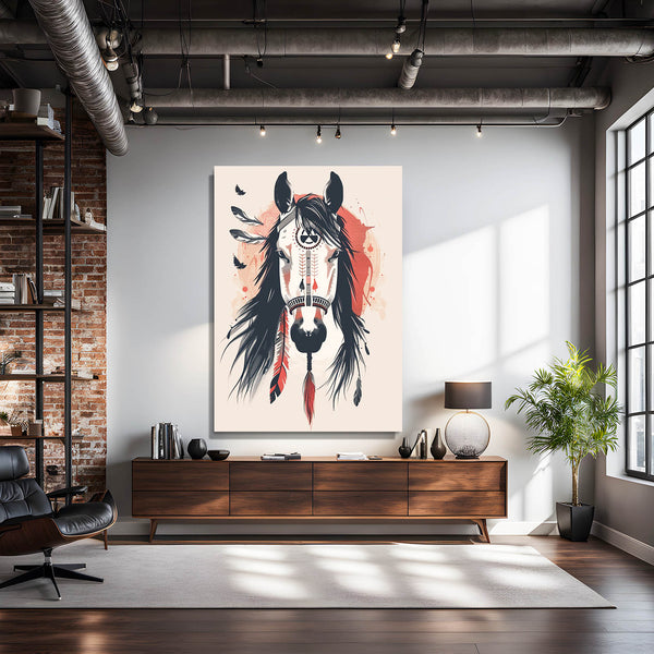 Boho Horse Wall Art   | MusaArtGallery™