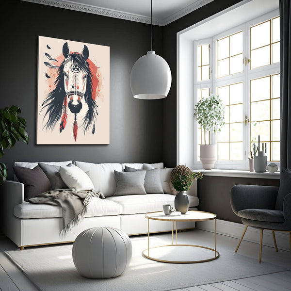 Boho Horse Wall Art   | MusaArtGallery™