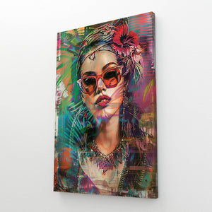 Boho Stylish Girl Wall Art | MusaArtGallery™