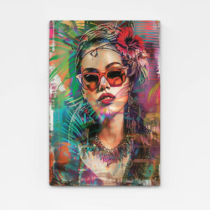 Boho Stylish Girl Wall Art | MusaArtGallery™