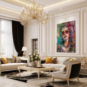 Boho Stylish Girl Wall Art | MusaArtGallery™