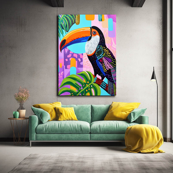 Boho Toucan Wall Art   | MusaArtGallery™