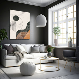 Boho Wall Art Black Sun | MusaArtGallery™