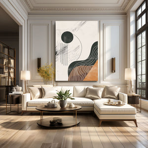Boho Wall Art Black Sun | MusaArtGallery™