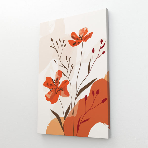 Boho Wall Art Flowers Canvas | MusaArtGallery™