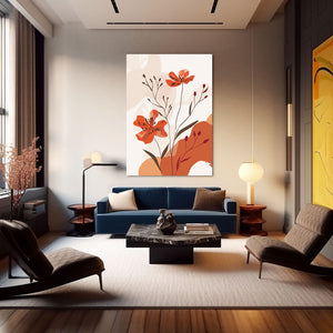 Boho Wall Art Flowers Canvas | MusaArtGallery™