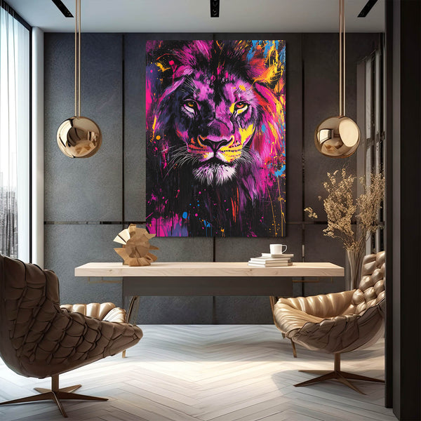 Bold Spirit Lion Wall Art | MusaArtGallery™