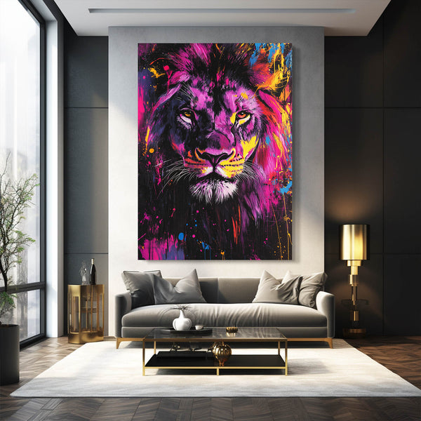 Bold Spirit Lion Wall Art | MusaArtGallery™