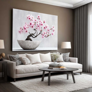 Bonsai Cherry Blossom Tree Art