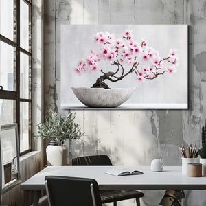 Bonsai Cherry Blossom Tree Art